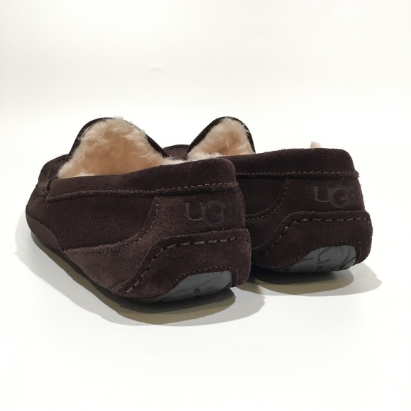 UGG 1101110 Ascot Loafer Lined Slipper -Espresso Suede -Men’s US 9 -NEW main image 5